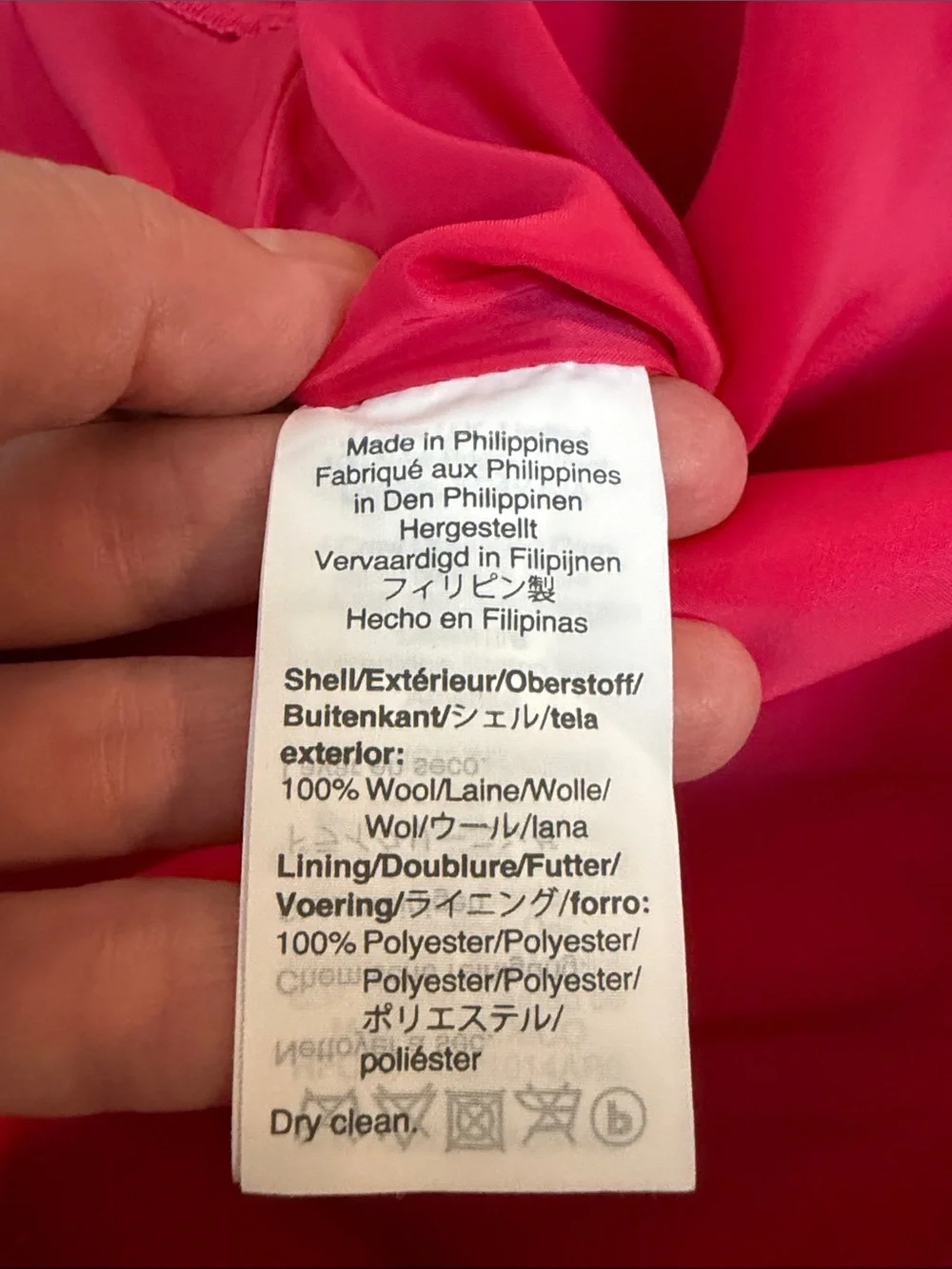 J. Crew Coral Pink Mini Skirt 100% Wool